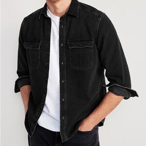 [XXL]Old Navy Workwear Charcoal Denim Shirt